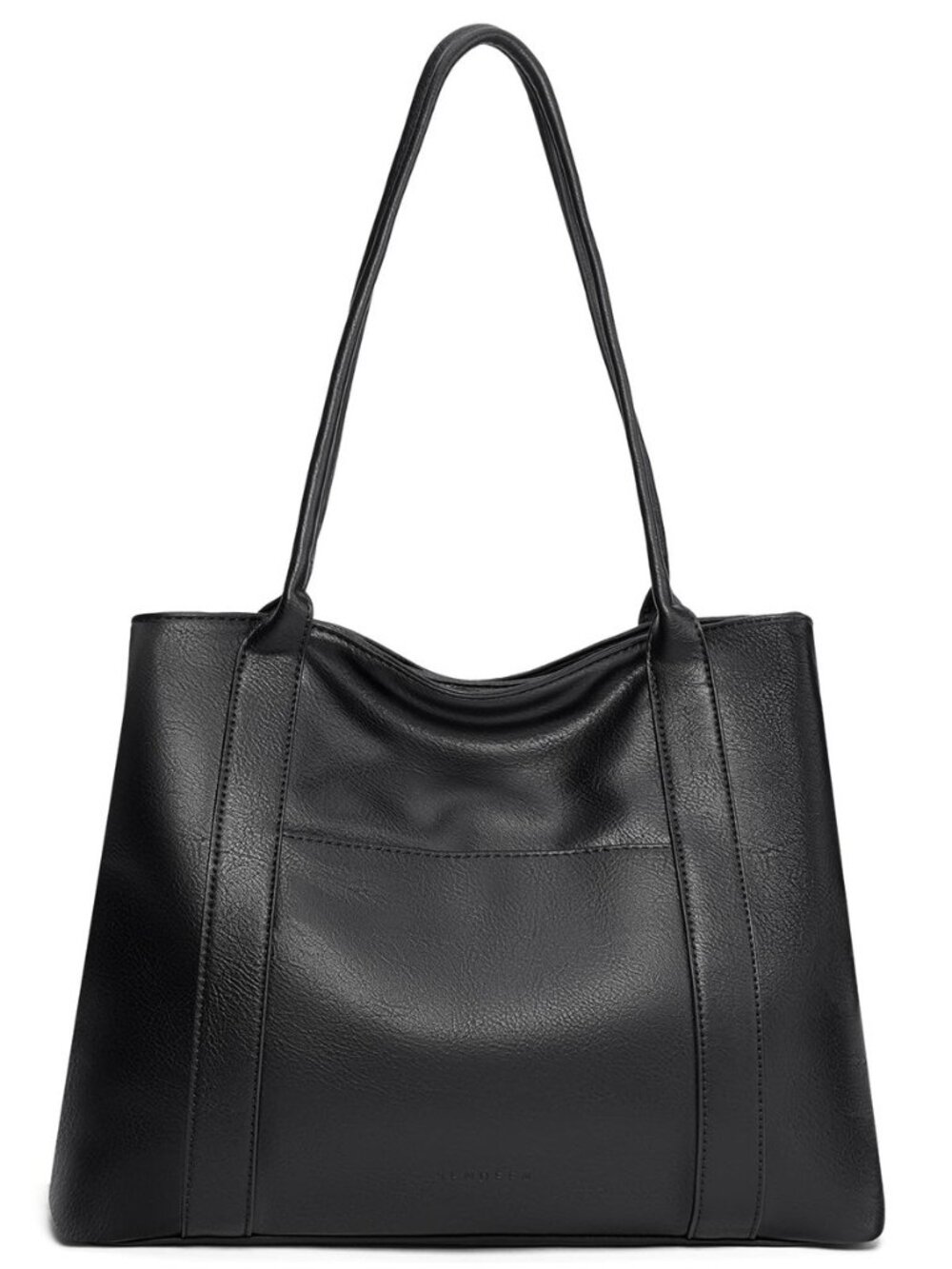 Large Tote Bag for Women with Zipper Vegan Leather Purses Casual Handbag Ladies